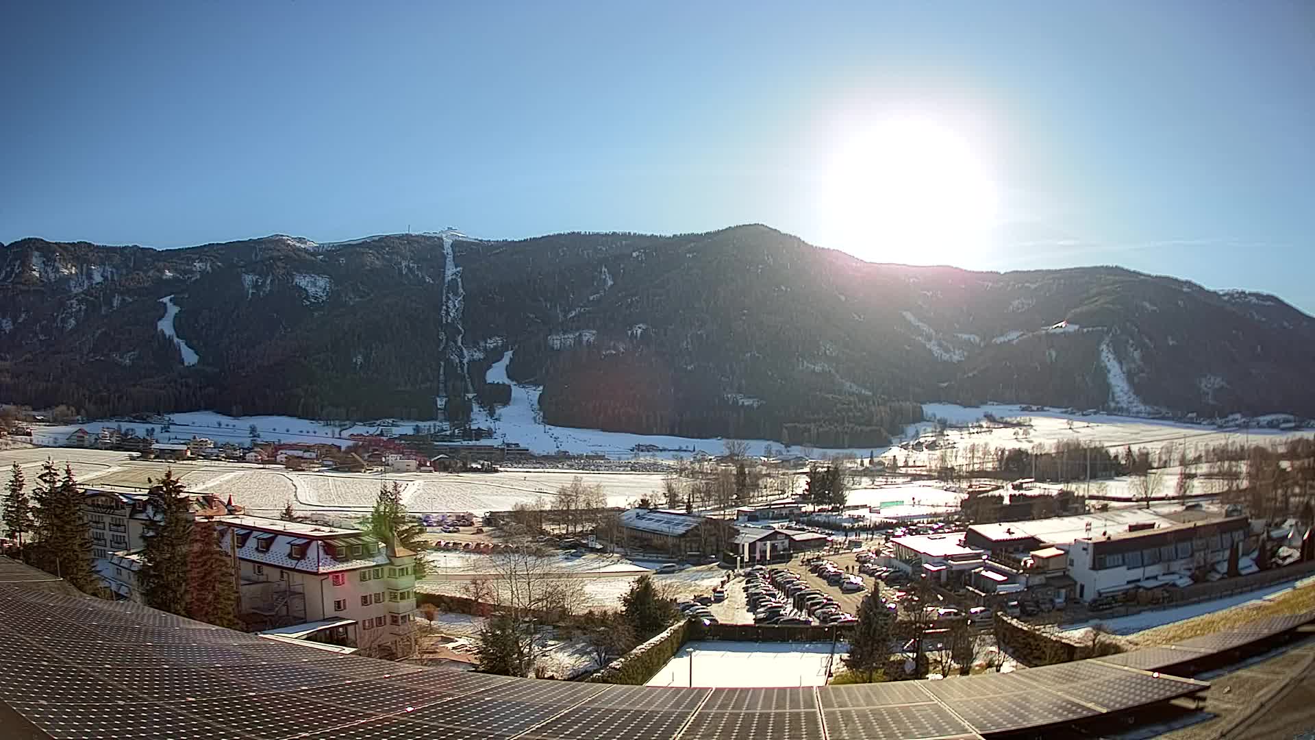 Spletna kamera Riscone | Hotel Olympia | Pogled na Kronplatz