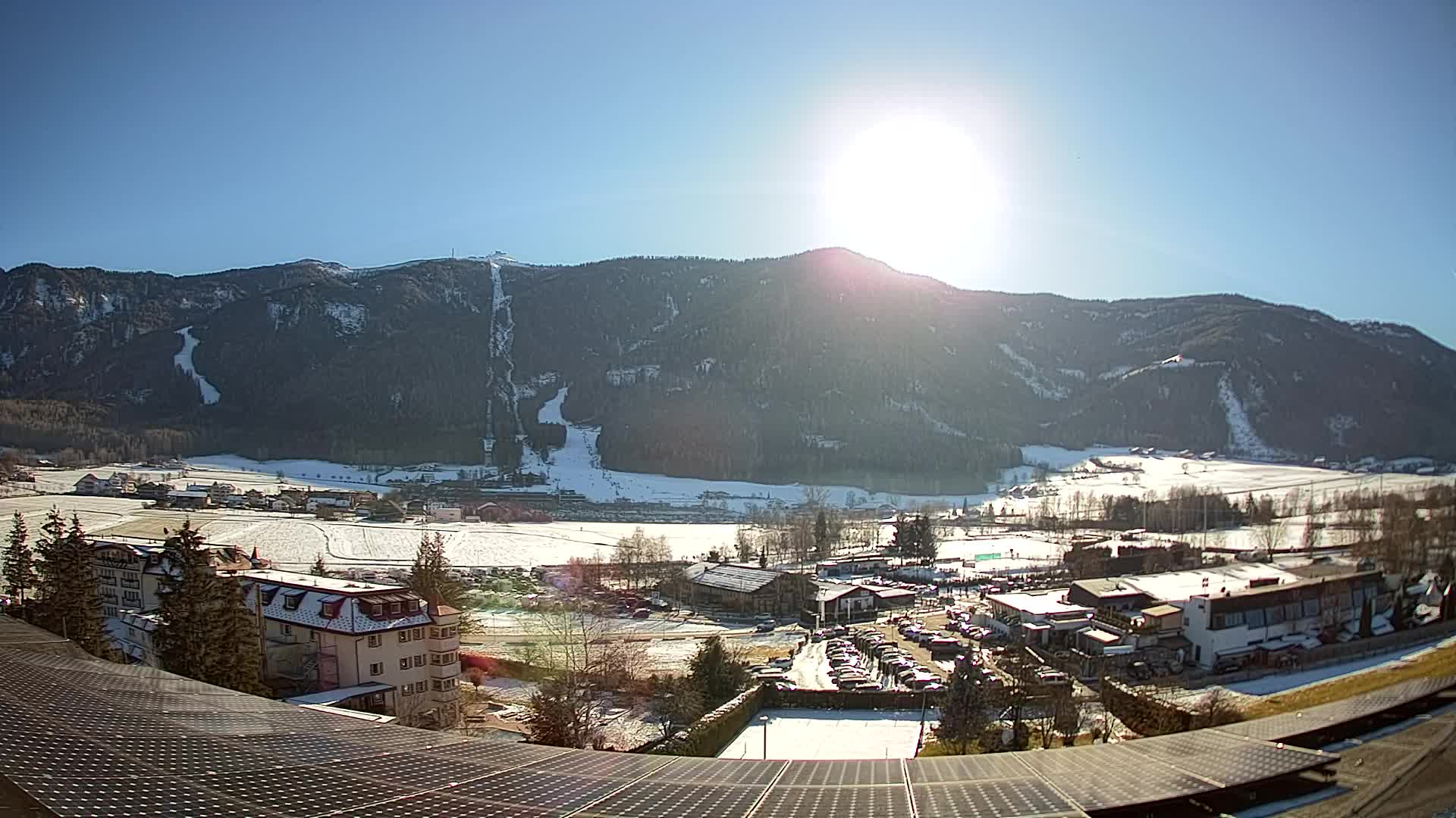 Spletna kamera Riscone | Hotel Olympia | Pogled na Kronplatz