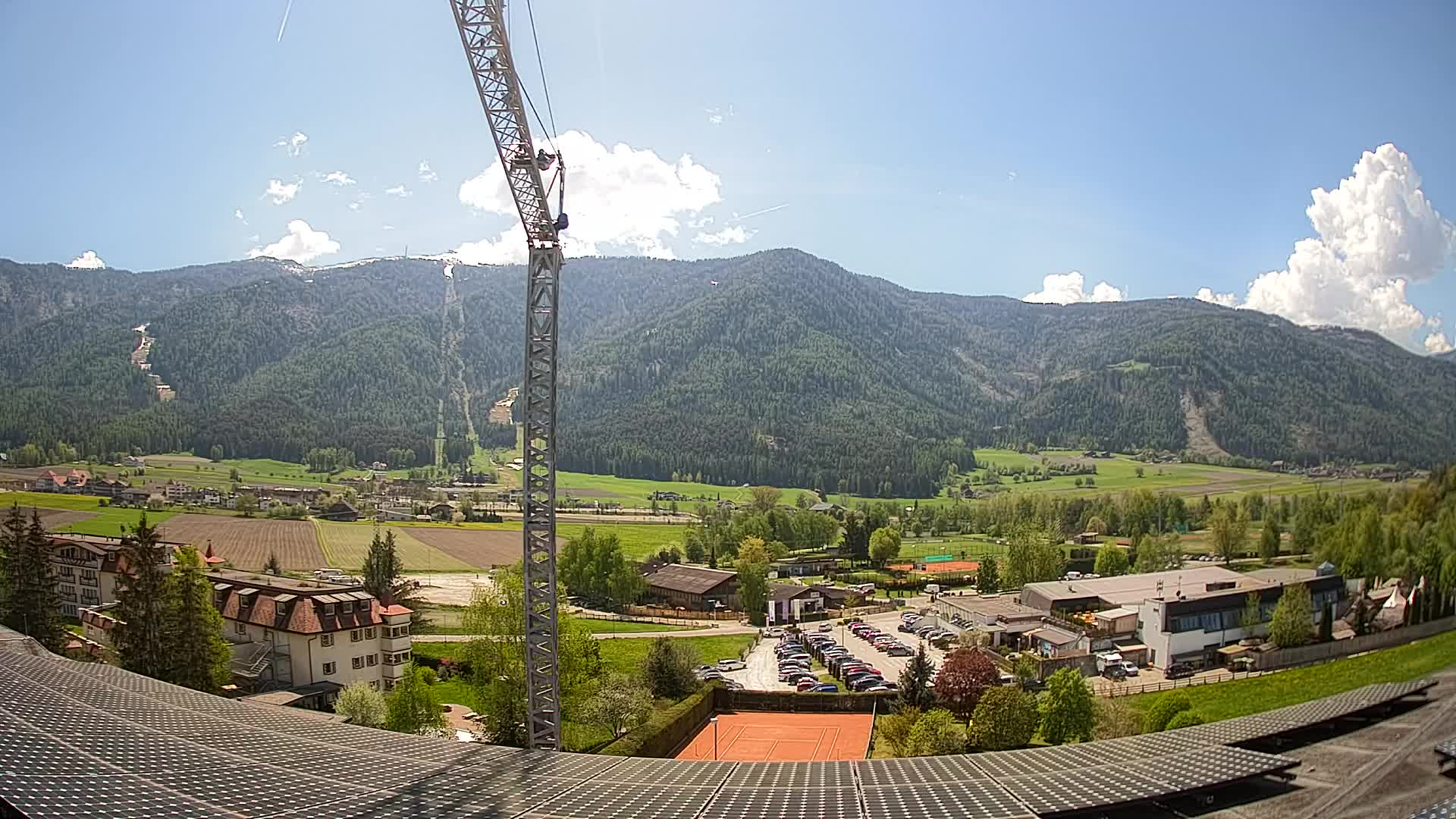 Web kamera Riscone | Hotel Olympia | Pogled na Kronplatz