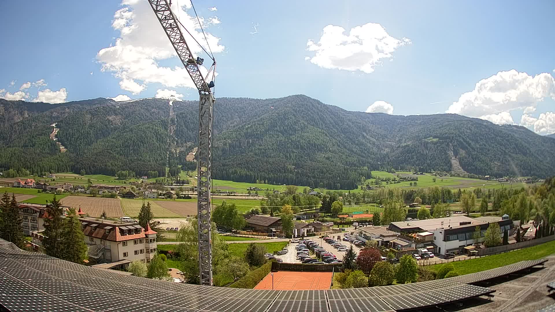 Web kamera Riscone | Hotel Olympia | Pogled na Kronplatz