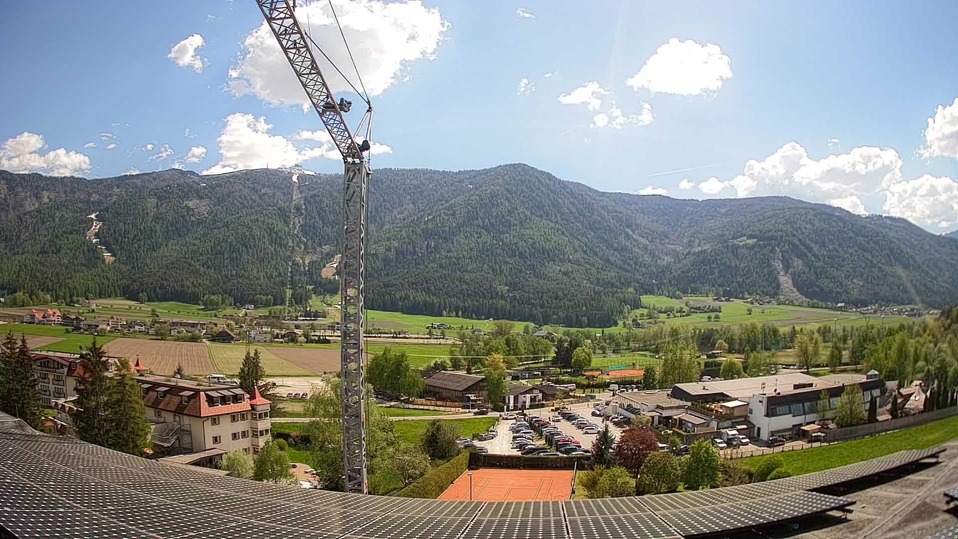 Web kamera Riscone | Hotel Olympia | Pogled na Kronplatz