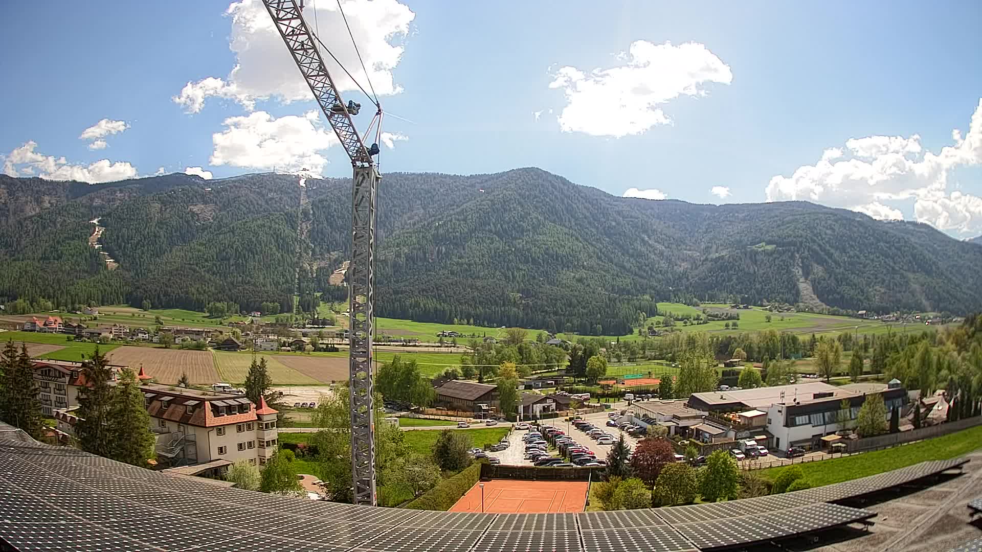 Web kamera Riscone | Hotel Olympia | Pogled na Kronplatz