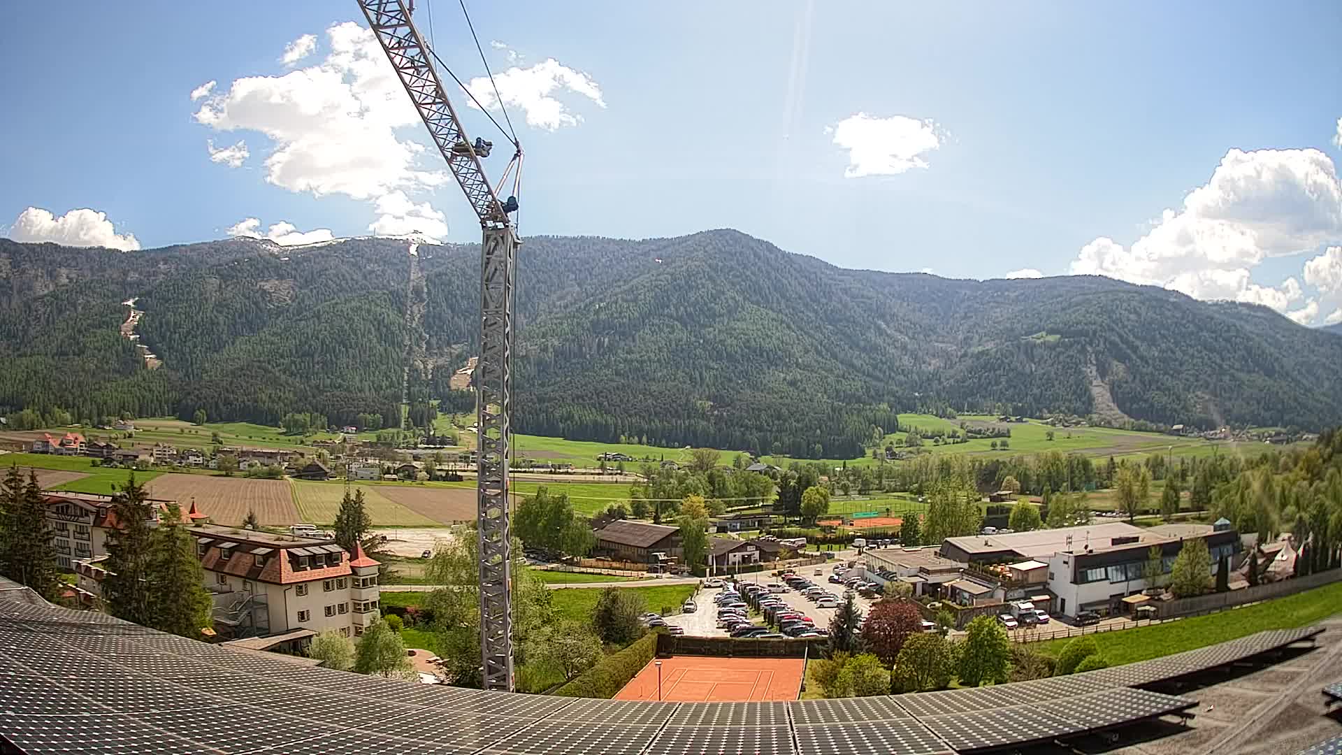Web kamera Riscone | Hotel Olympia | Pogled na Kronplatz