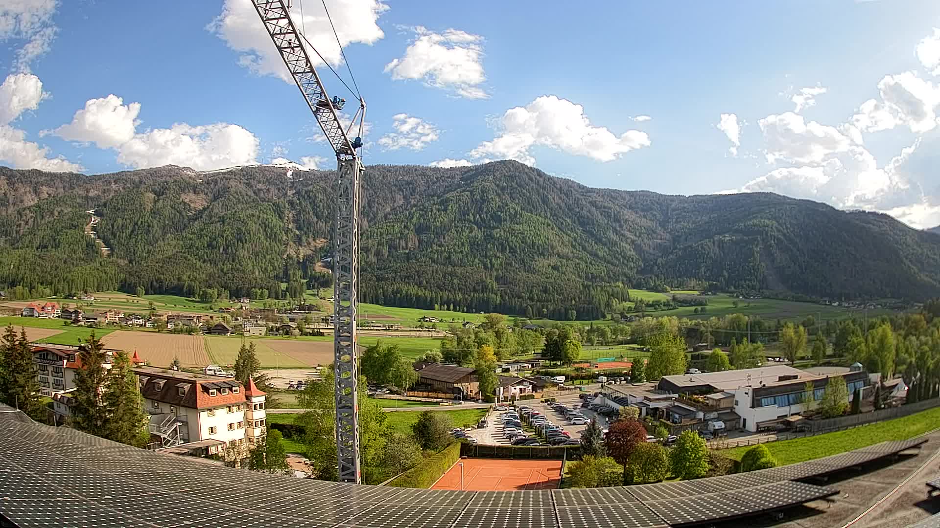 Web kamera Riscone | Hotel Olympia | Pogled na Kronplatz