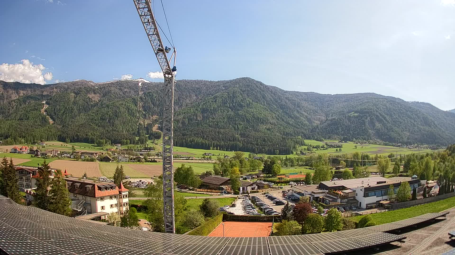 Web kamera Riscone | Hotel Olympia | Pogled na Kronplatz