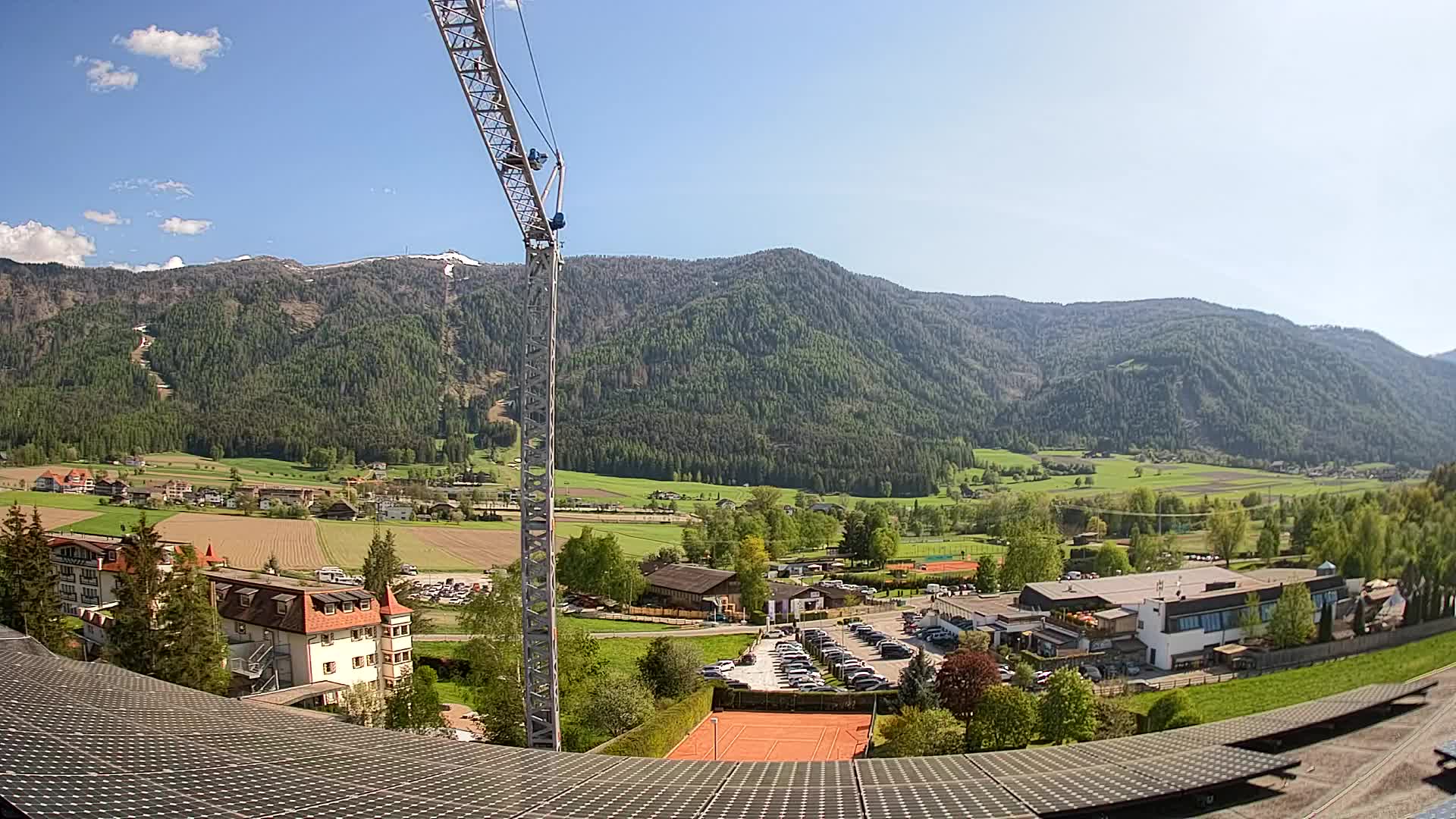 Web kamera Riscone | Hotel Olympia | Pogled na Kronplatz