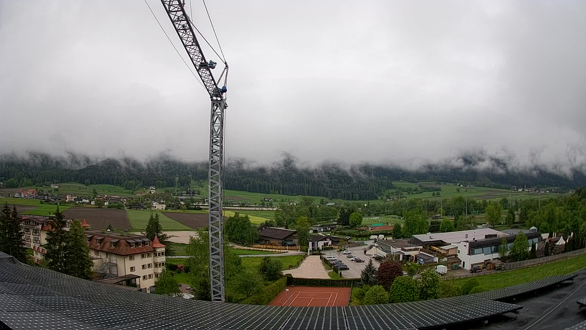 Web kamera Riscone | Hotel Olympia | Pogled na Kronplatz