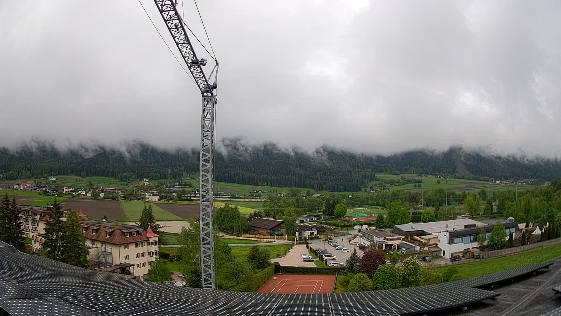 Web kamera Riscone | Hotel Olympia | Pogled na Kronplatz
