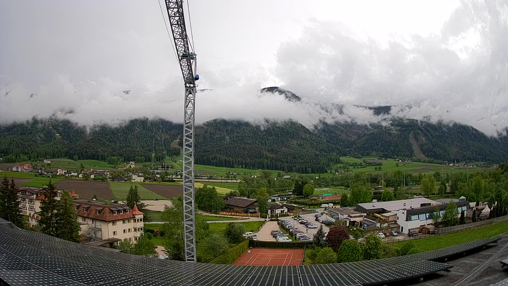 Web kamera Riscone | Hotel Olympia | Pogled na Kronplatz