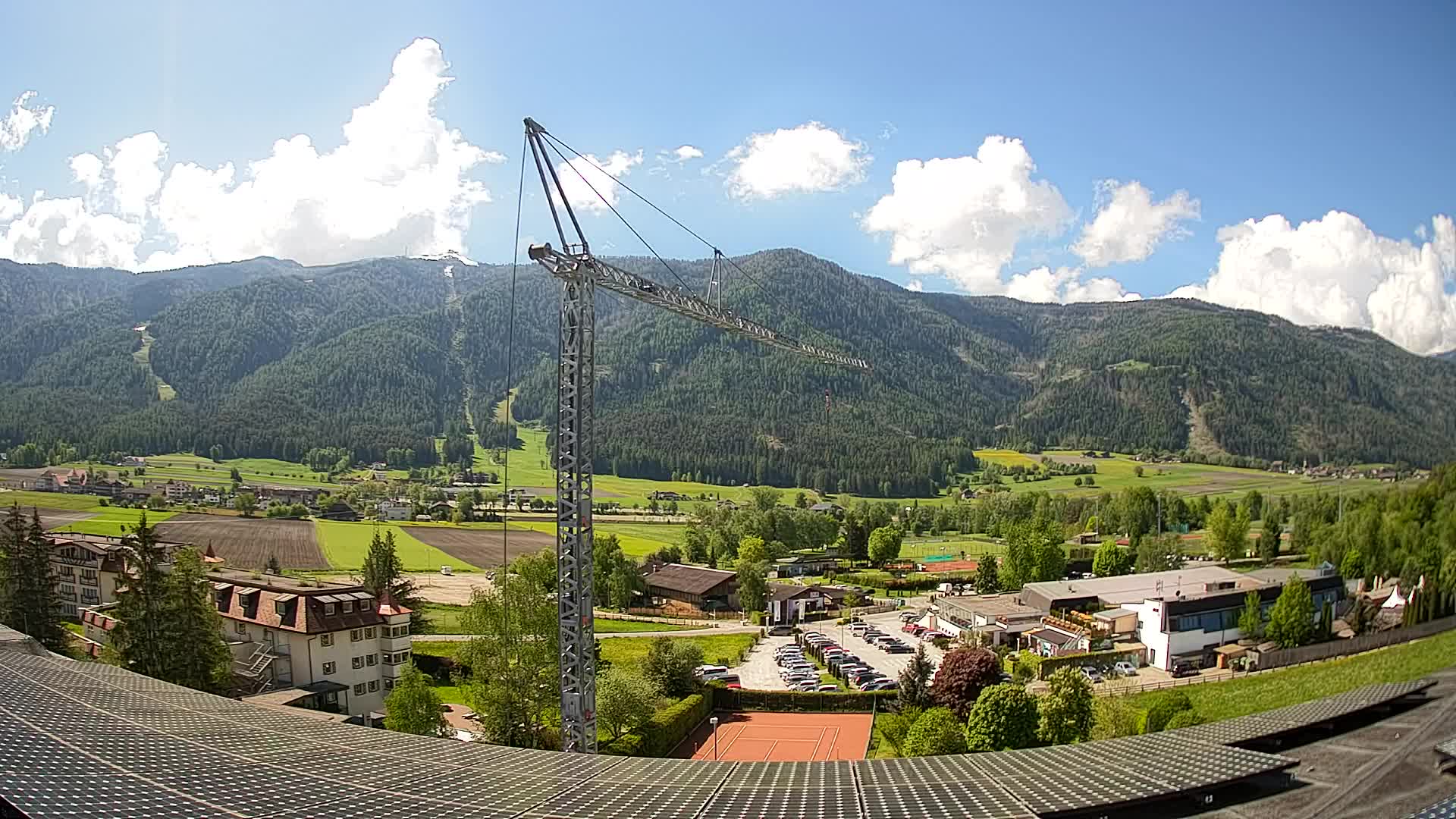Web kamera Riscone | Hotel Olympia | Pogled na Kronplatz