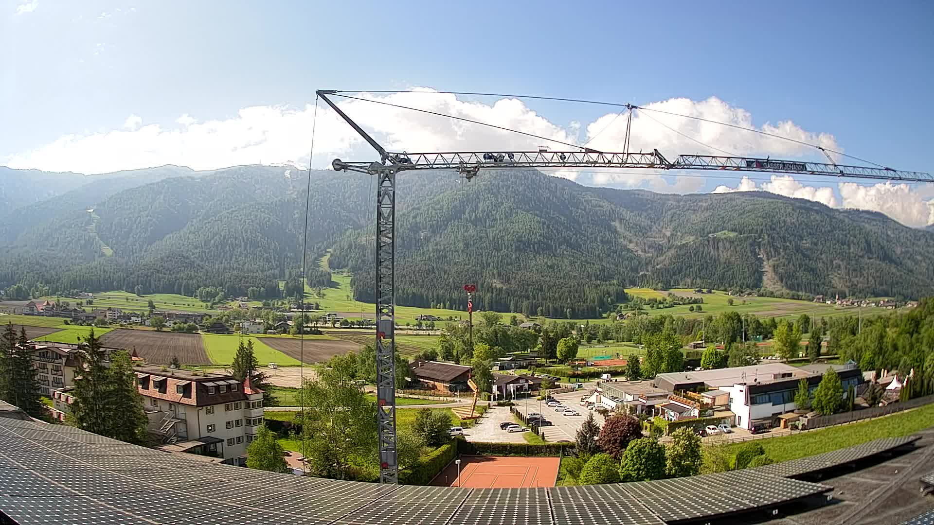 Web kamera Riscone | Hotel Olympia | Pogled na Kronplatz