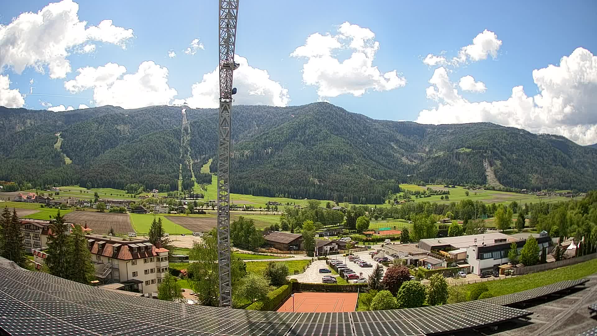 Web kamera Riscone | Hotel Olympia | Pogled na Kronplatz
