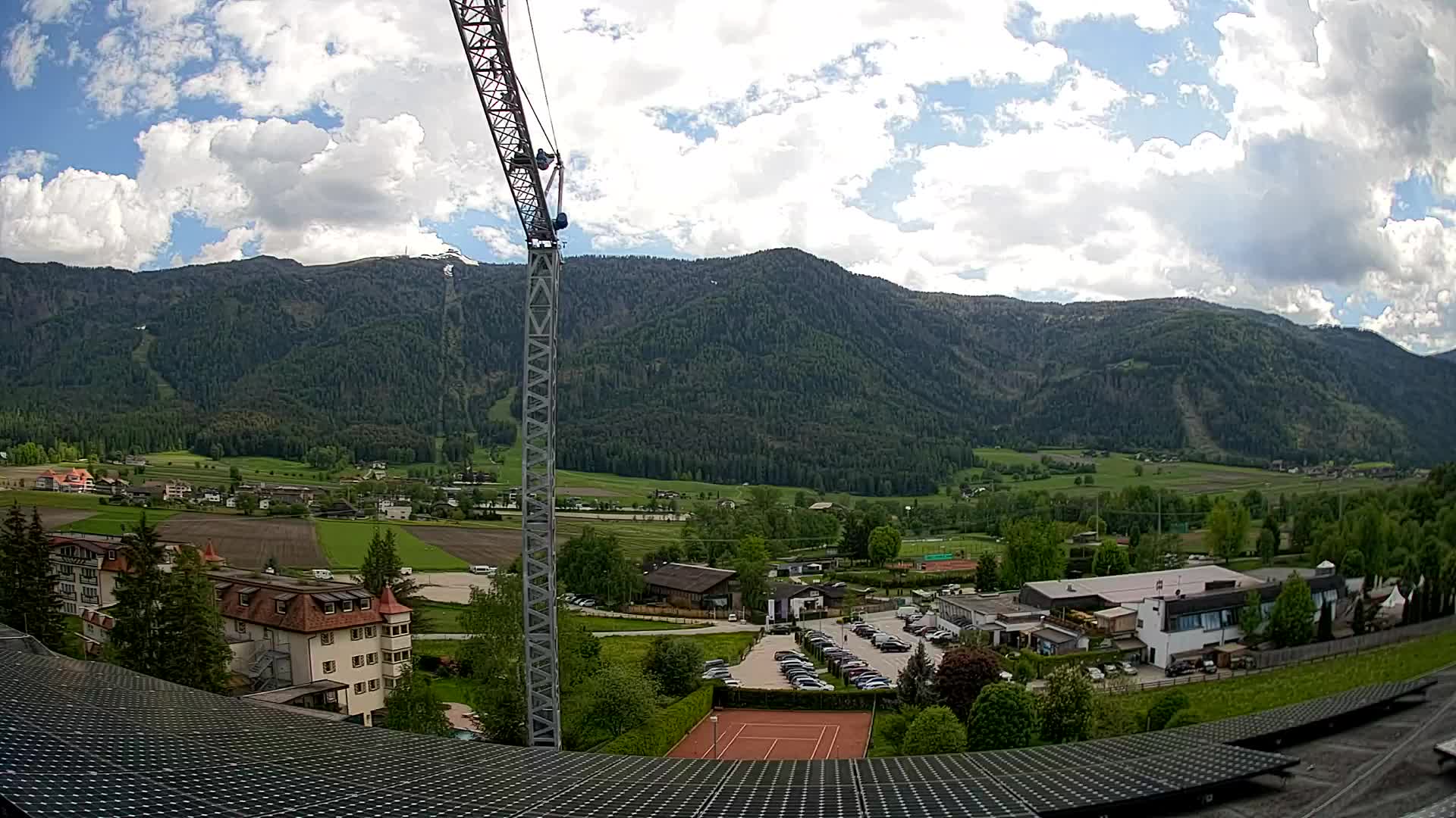 Web kamera Riscone | Hotel Olympia | Pogled na Kronplatz