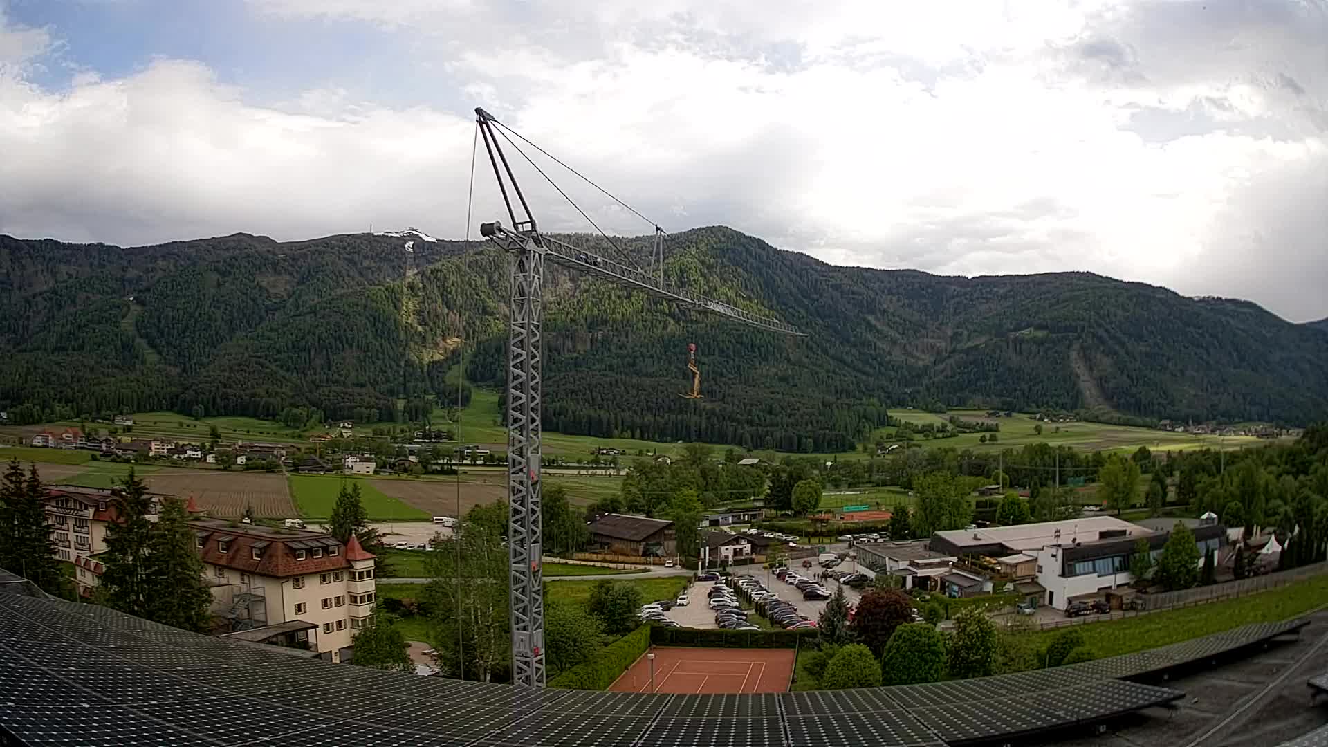 Web kamera Riscone | Hotel Olympia | Pogled na Kronplatz