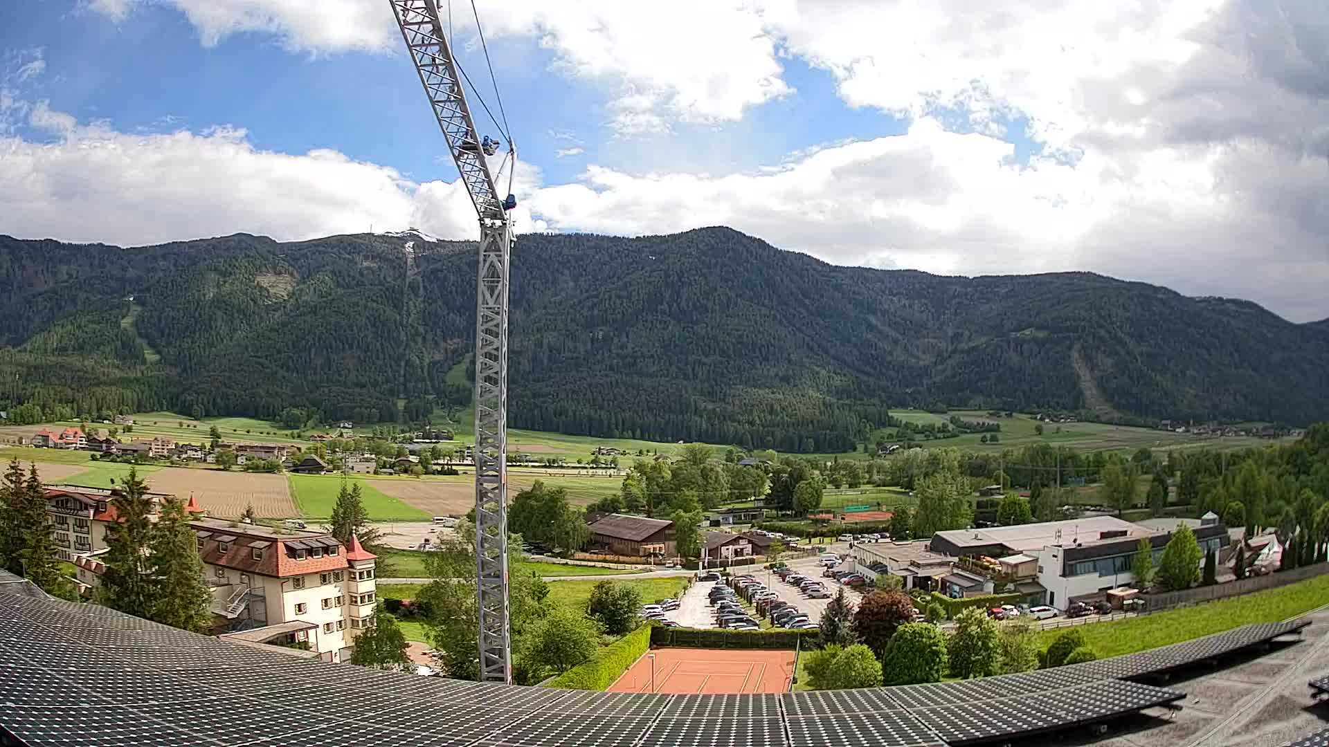 Web kamera Riscone | Hotel Olympia | Pogled na Kronplatz