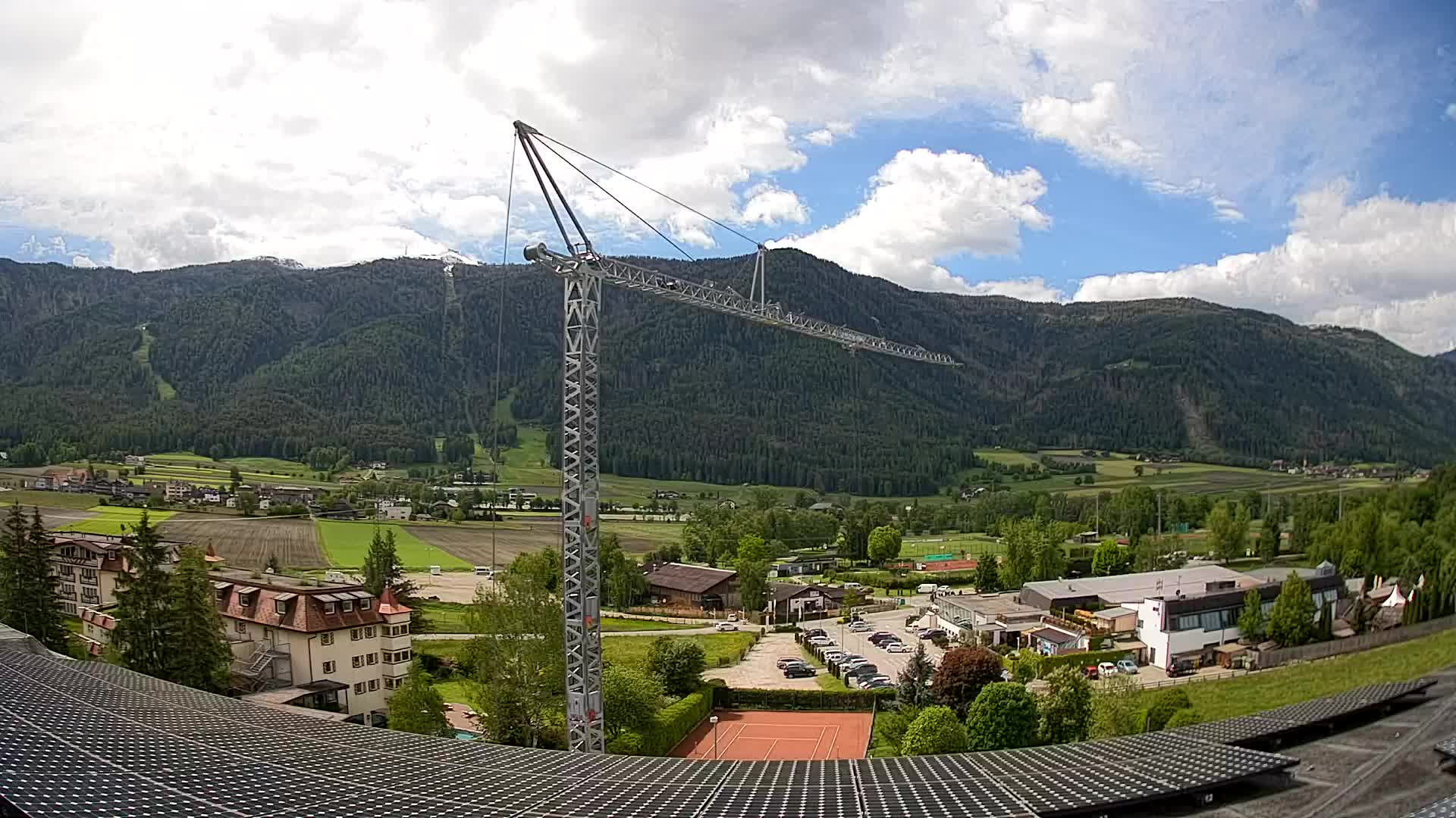 Web kamera Riscone | Hotel Olympia | Pogled na Kronplatz