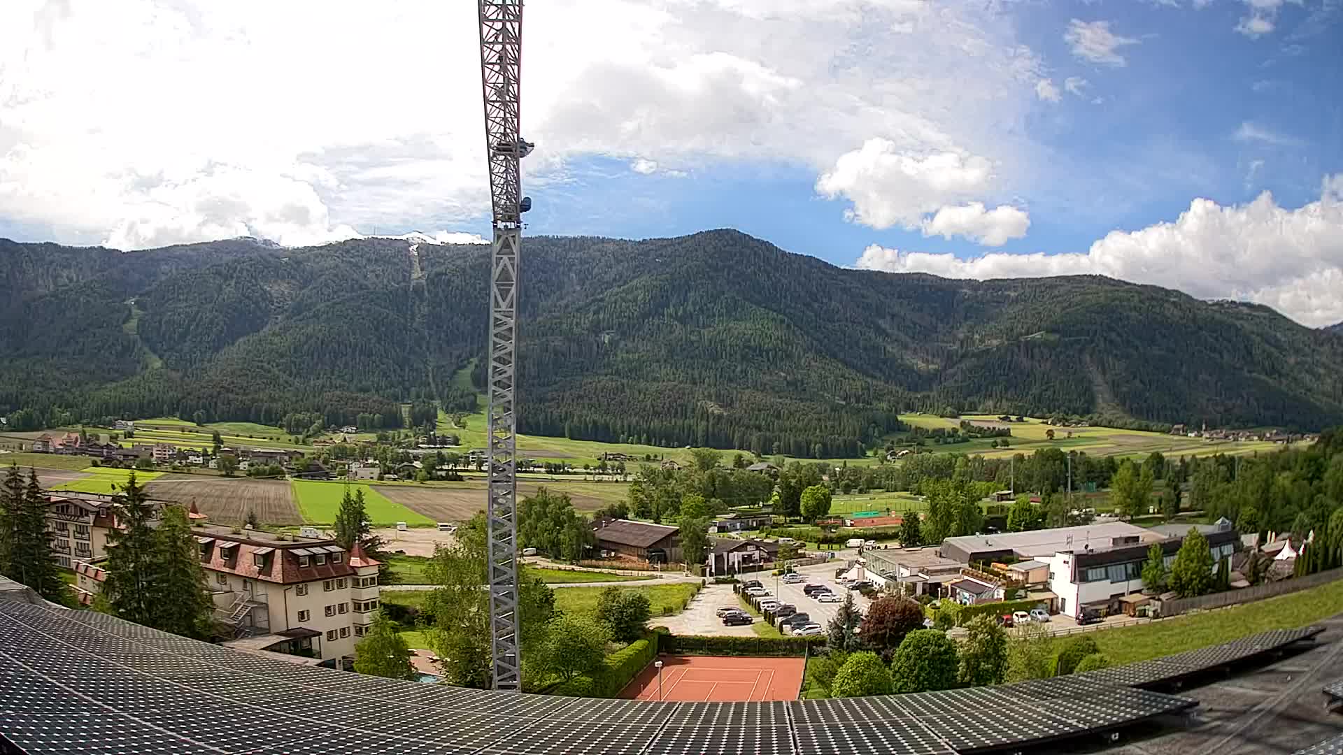 Web kamera Riscone | Hotel Olympia | Pogled na Kronplatz