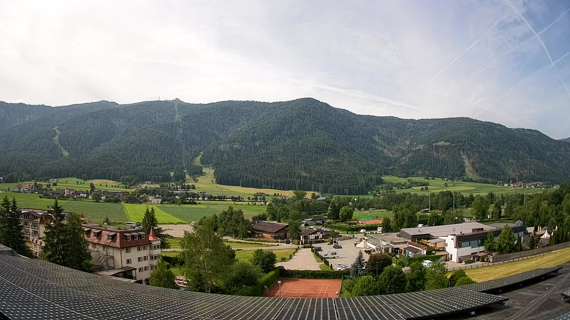 Web kamera Riscone | Hotel Olympia | Pogled na Kronplatz