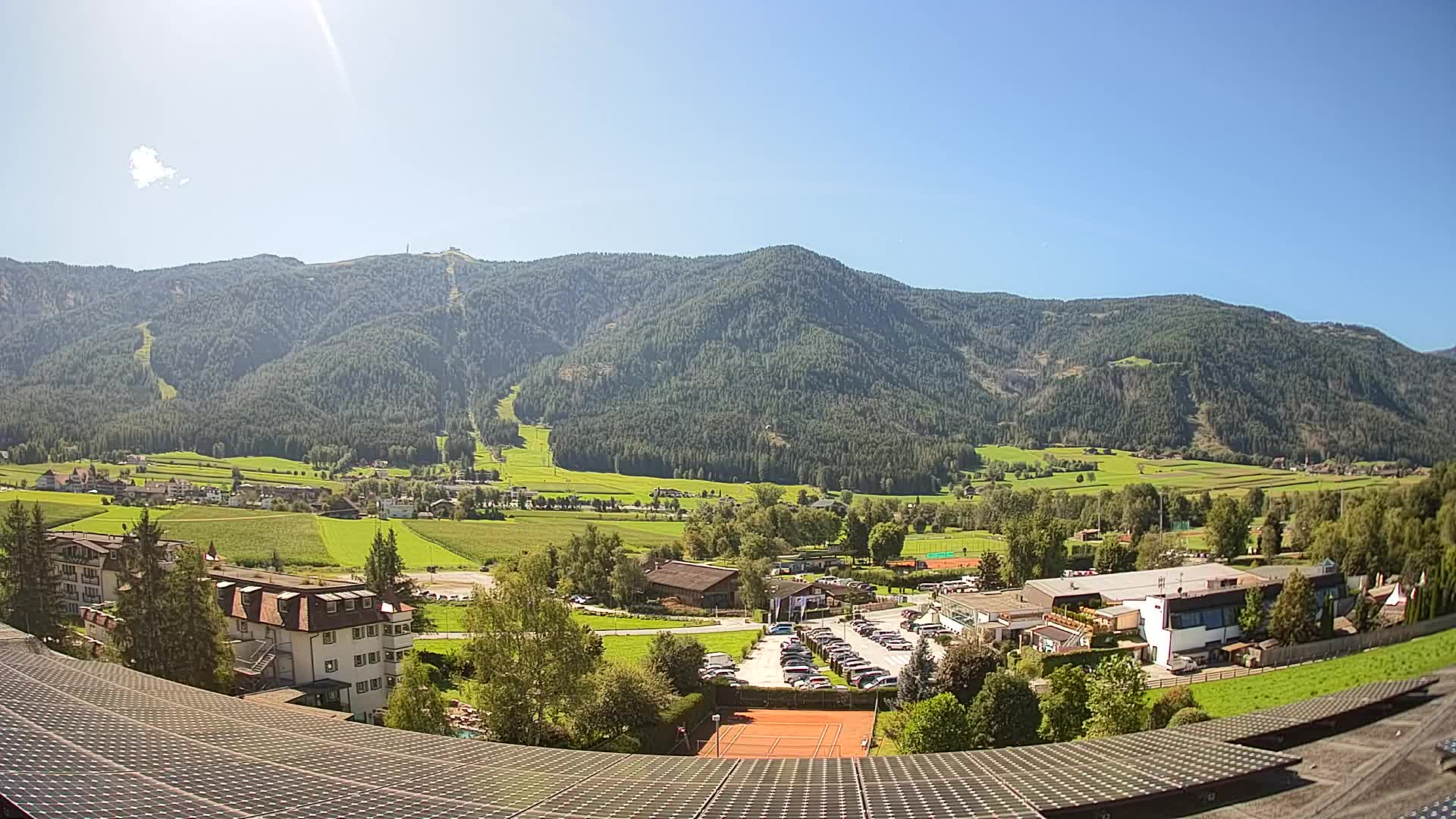 Web kamera Riscone | Hotel Olympia | Pogled na Kronplatz
