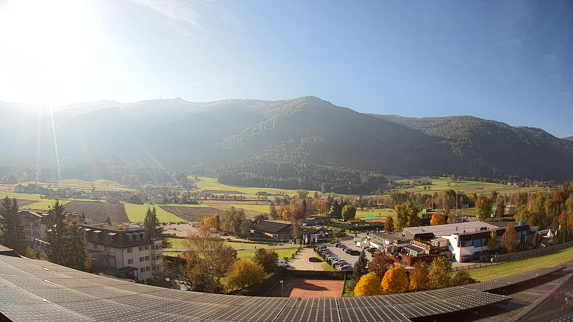 Web kamera Riscone | Hotel Olympia | Pogled na Kronplatz