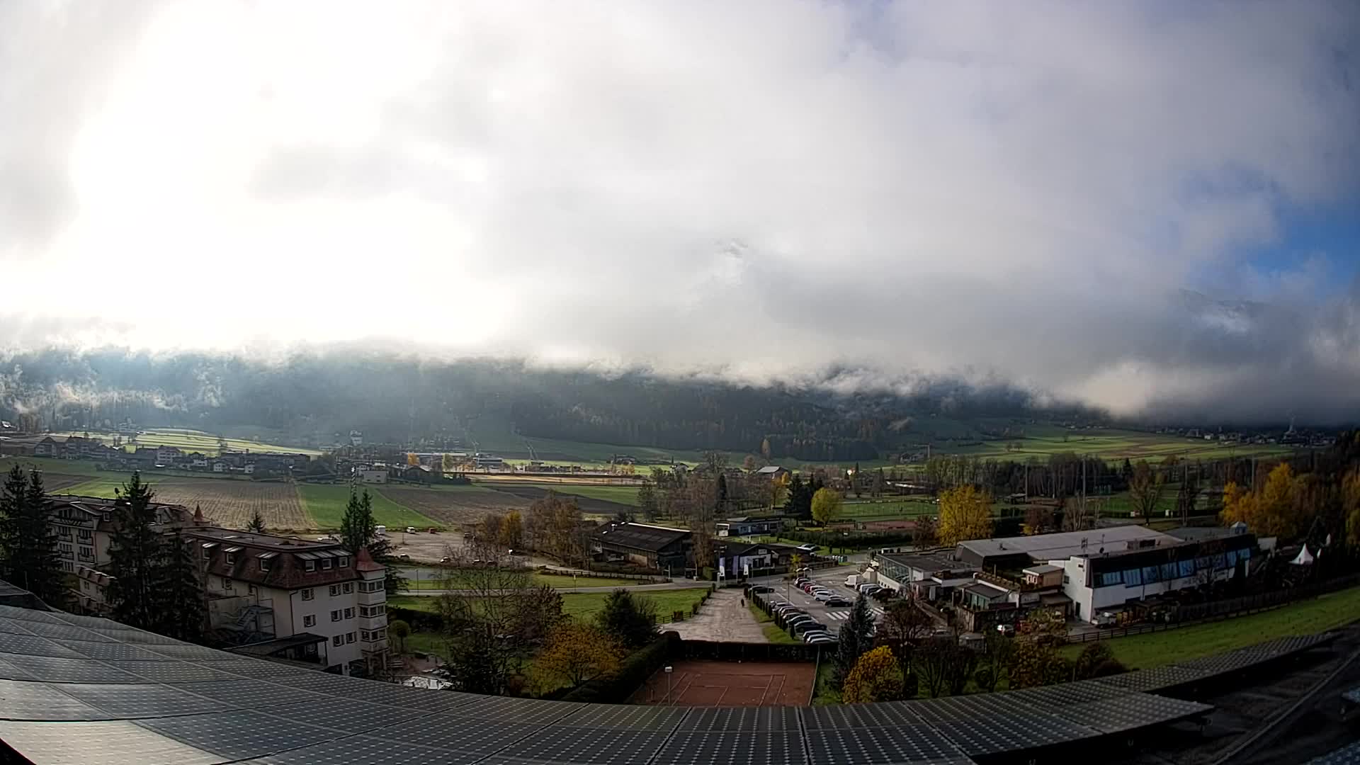 Web kamera Riscone | Hotel Olympia | Pogled na Kronplatz