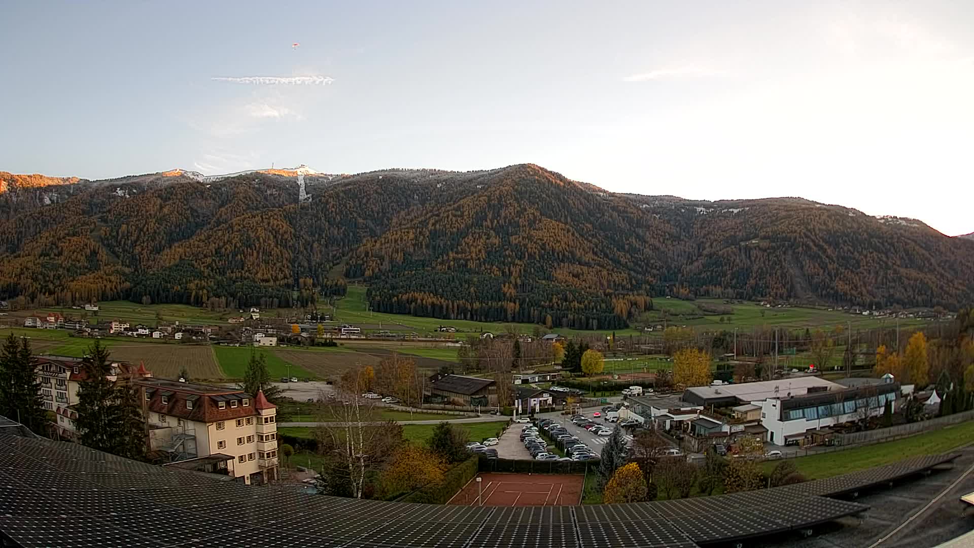 Web kamera Riscone | Hotel Olympia | Pogled na Kronplatz