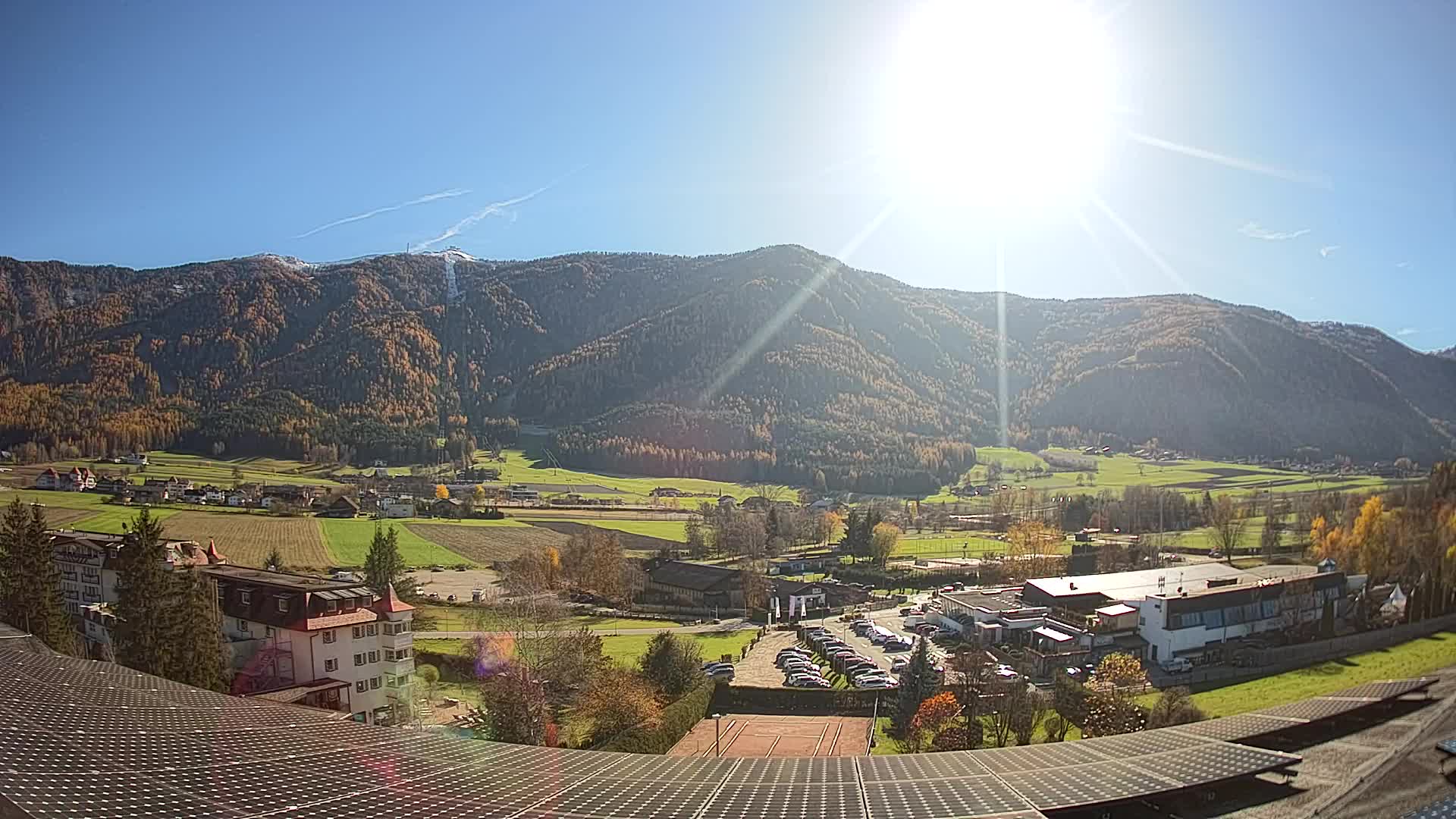 Web kamera Riscone | Hotel Olympia | Pogled na Kronplatz