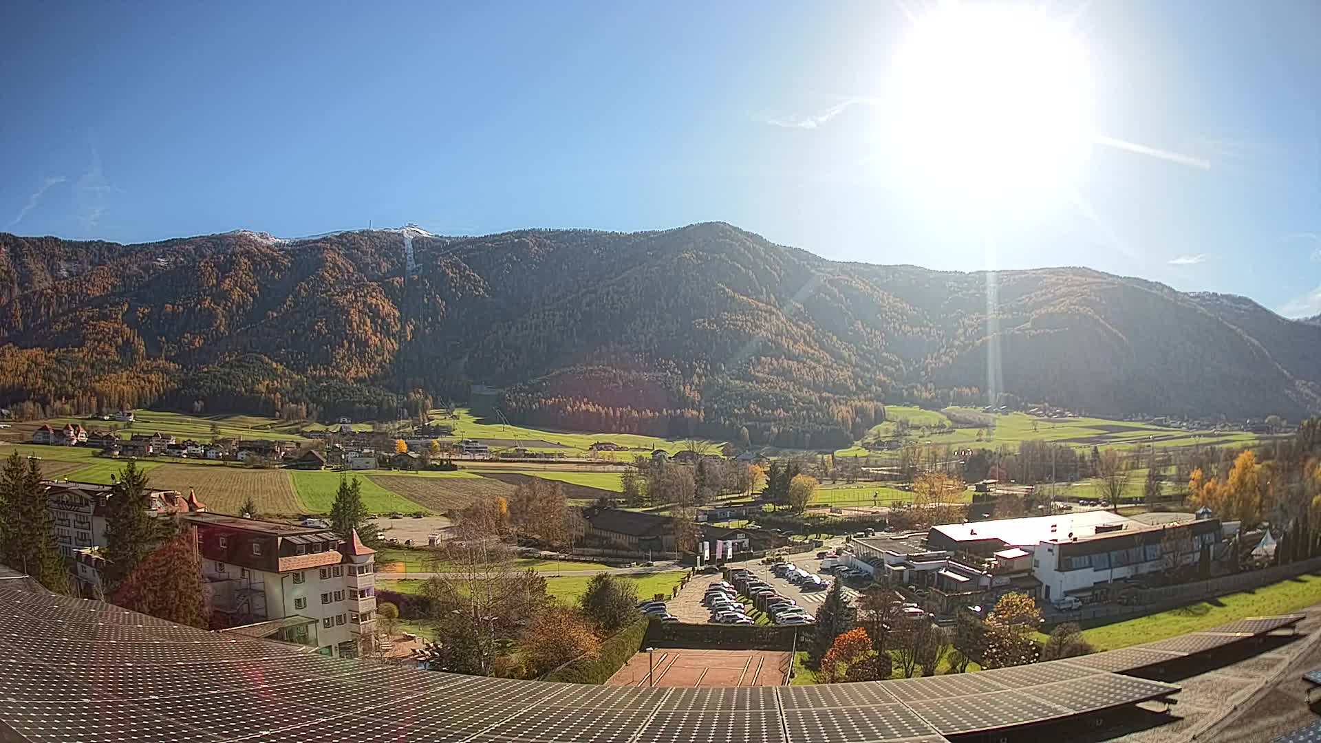 Web kamera Riscone | Hotel Olympia | Pogled na Kronplatz