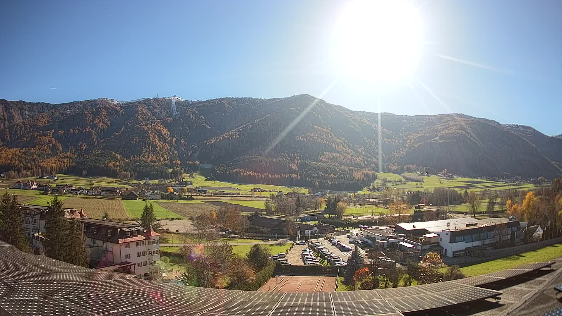 Web kamera Riscone | Hotel Olympia | Pogled na Kronplatz