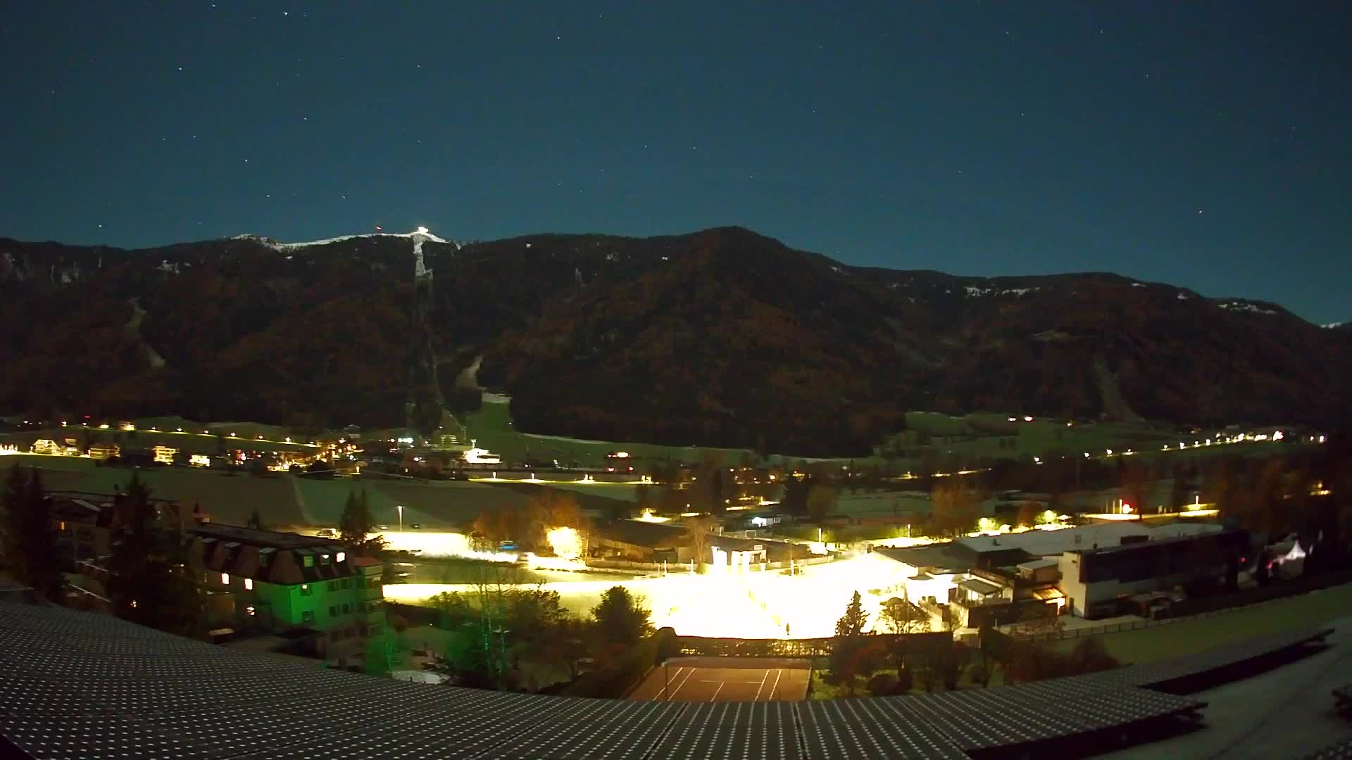 Web kamera Riscone | Hotel Olympia | Pogled na Kronplatz