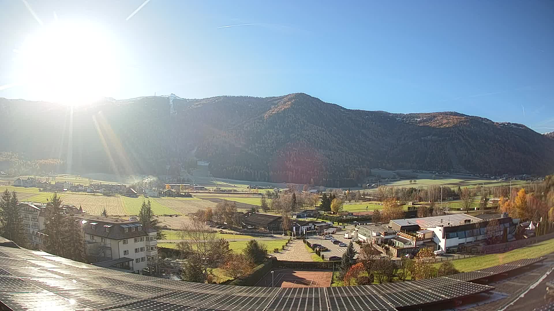 Spletna kamera Riscone | Hotel Olympia | Pogled na Kronplatz