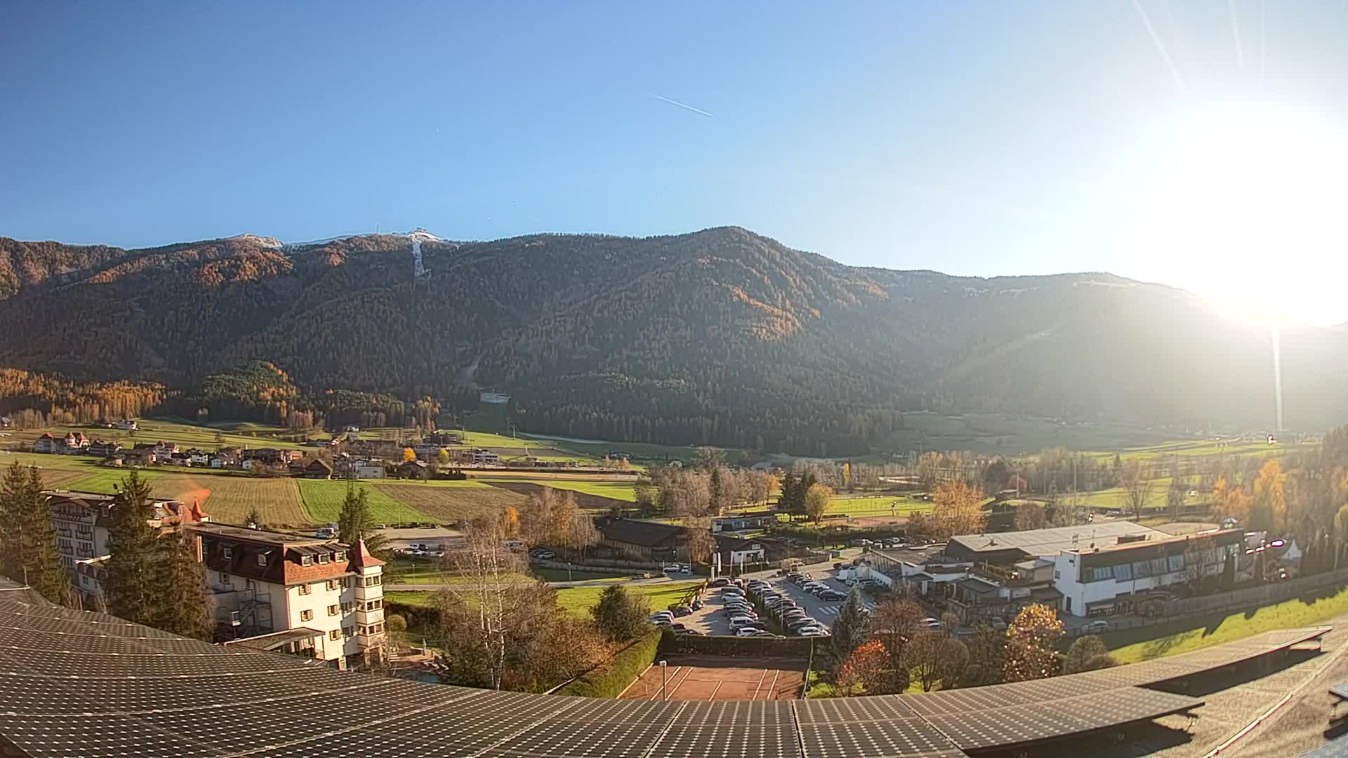 Web kamera Riscone | Hotel Olympia | Pogled na Kronplatz