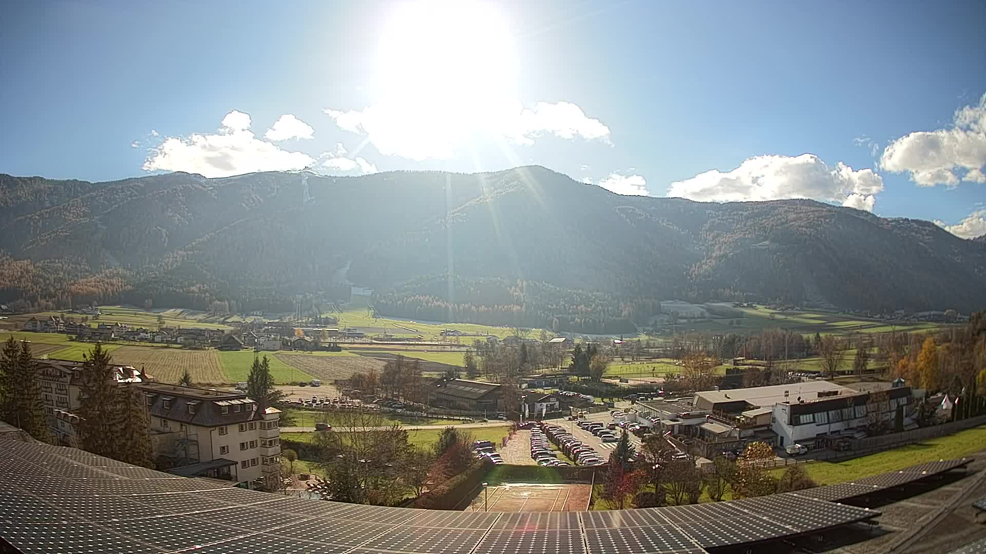 Web kamera Riscone | Hotel Olympia | Pogled na Kronplatz