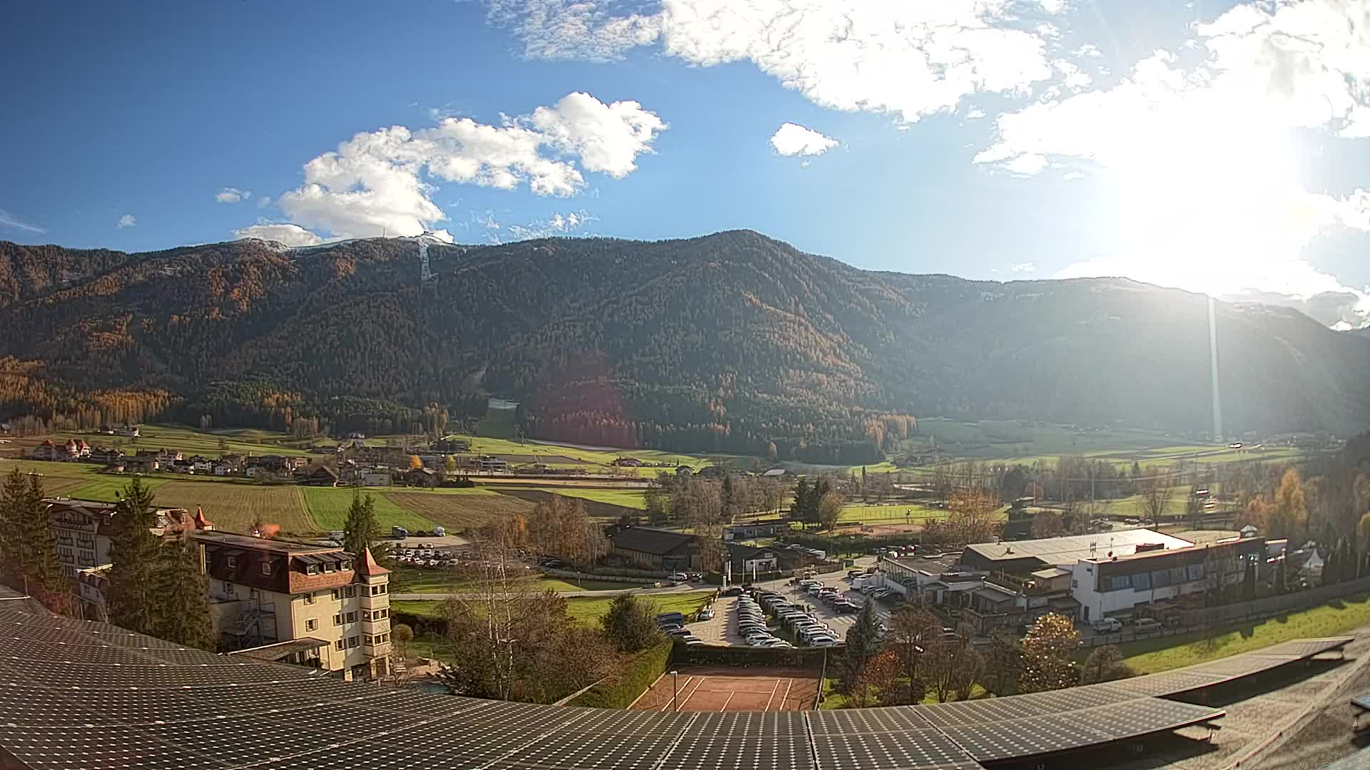 Web kamera Riscone | Hotel Olympia | Pogled na Kronplatz