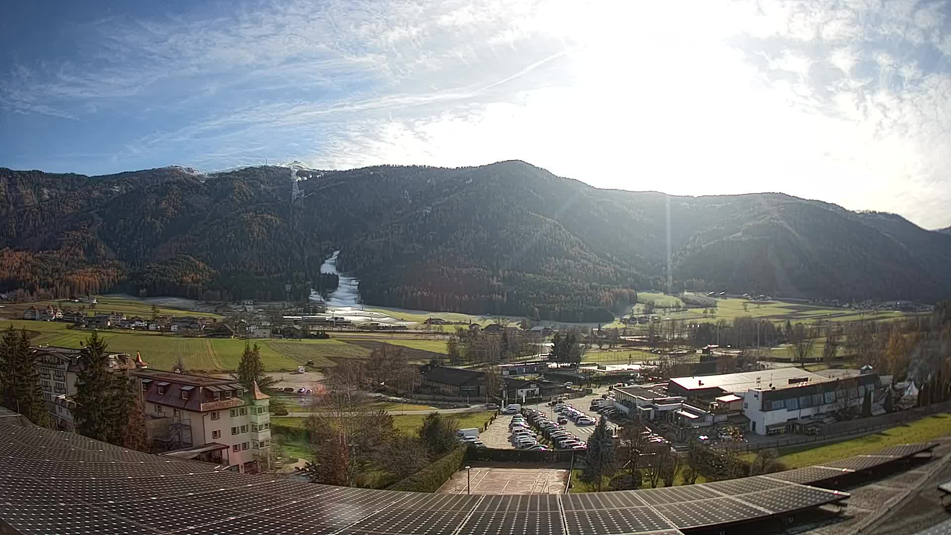 Web kamera Riscone | Hotel Olympia | Pogled na Kronplatz