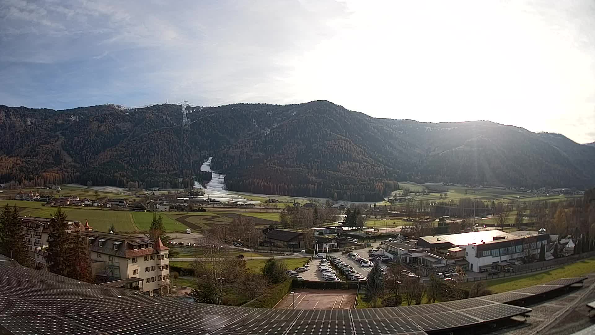 Web kamera Riscone | Hotel Olympia | Pogled na Kronplatz