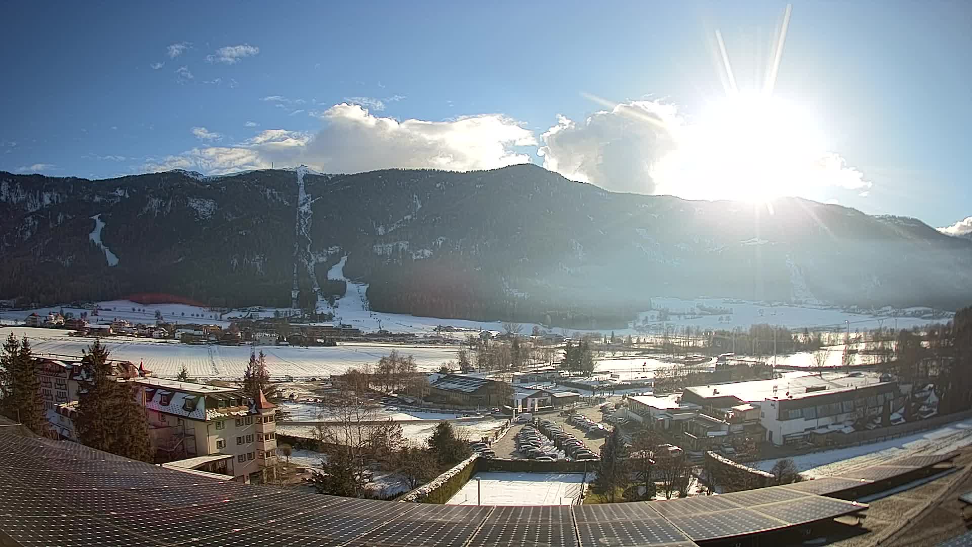 Spletna kamera Riscone | Hotel Olympia | Pogled na Kronplatz