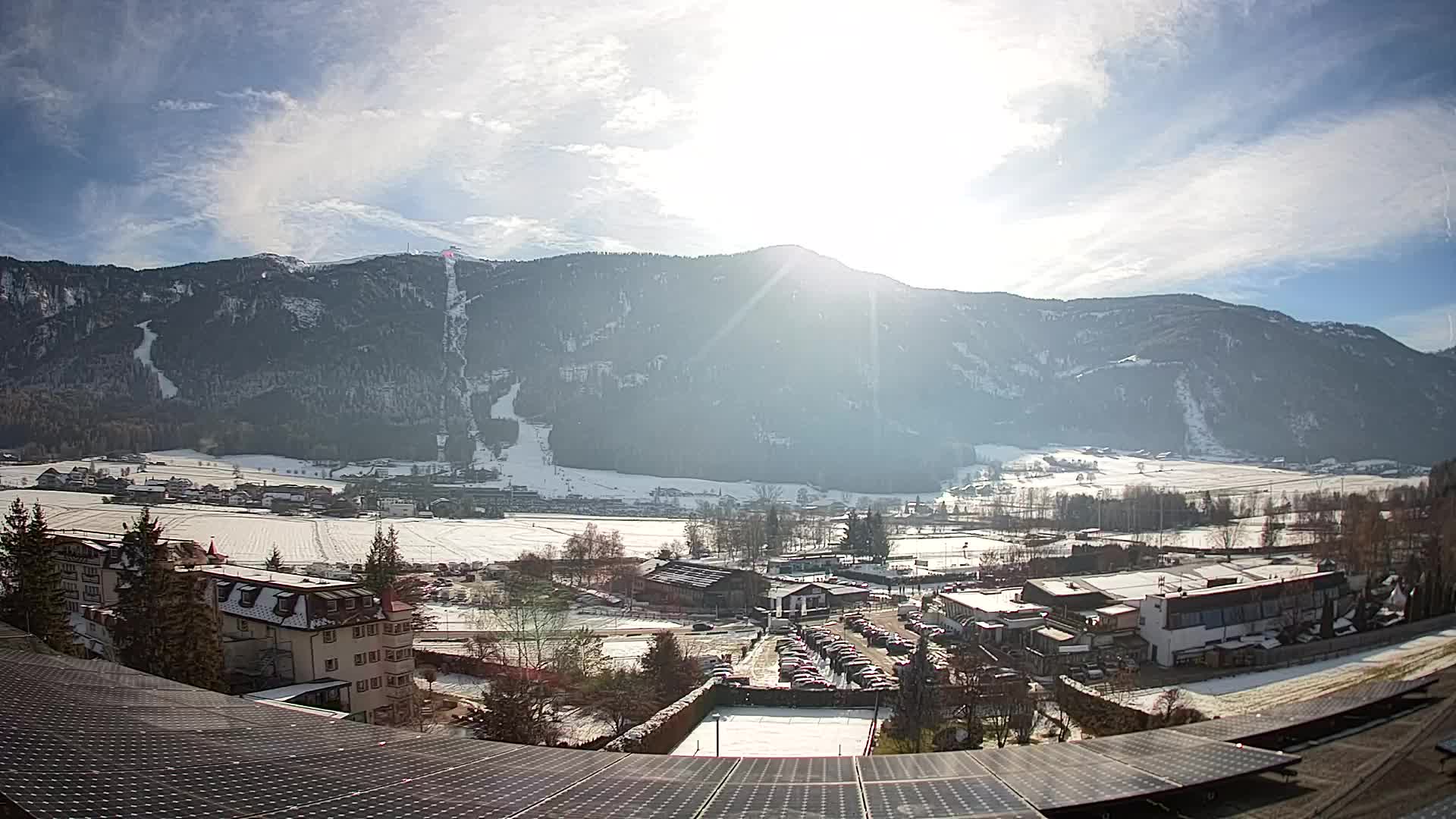 Spletna kamera Riscone | Hotel Olympia | Pogled na Kronplatz