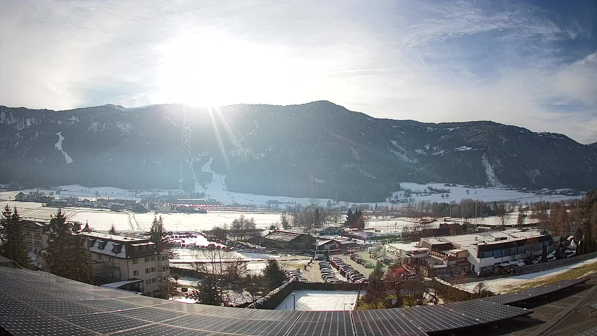 Web kamera Riscone | Hotel Olympia | Pogled na Kronplatz