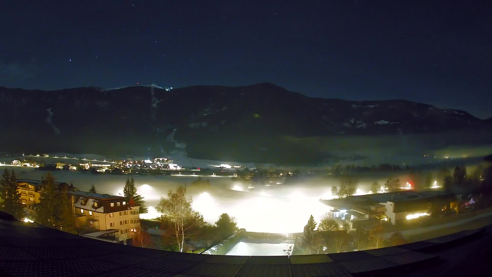 Web kamera Riscone | Hotel Olympia | Pogled na Kronplatz