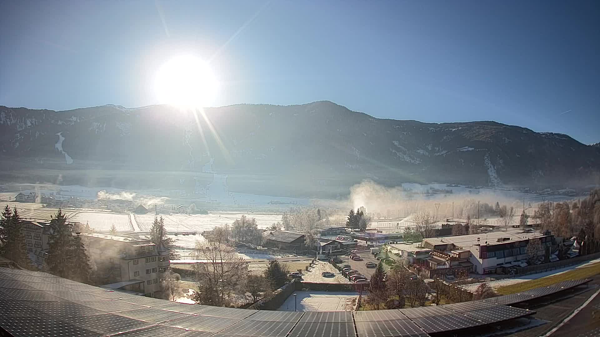 Web kamera Riscone | Hotel Olympia | Pogled na Kronplatz