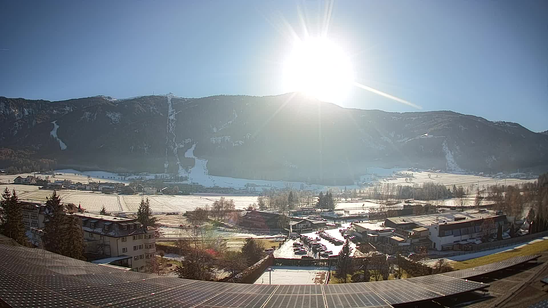 Web kamera Riscone | Hotel Olympia | Pogled na Kronplatz