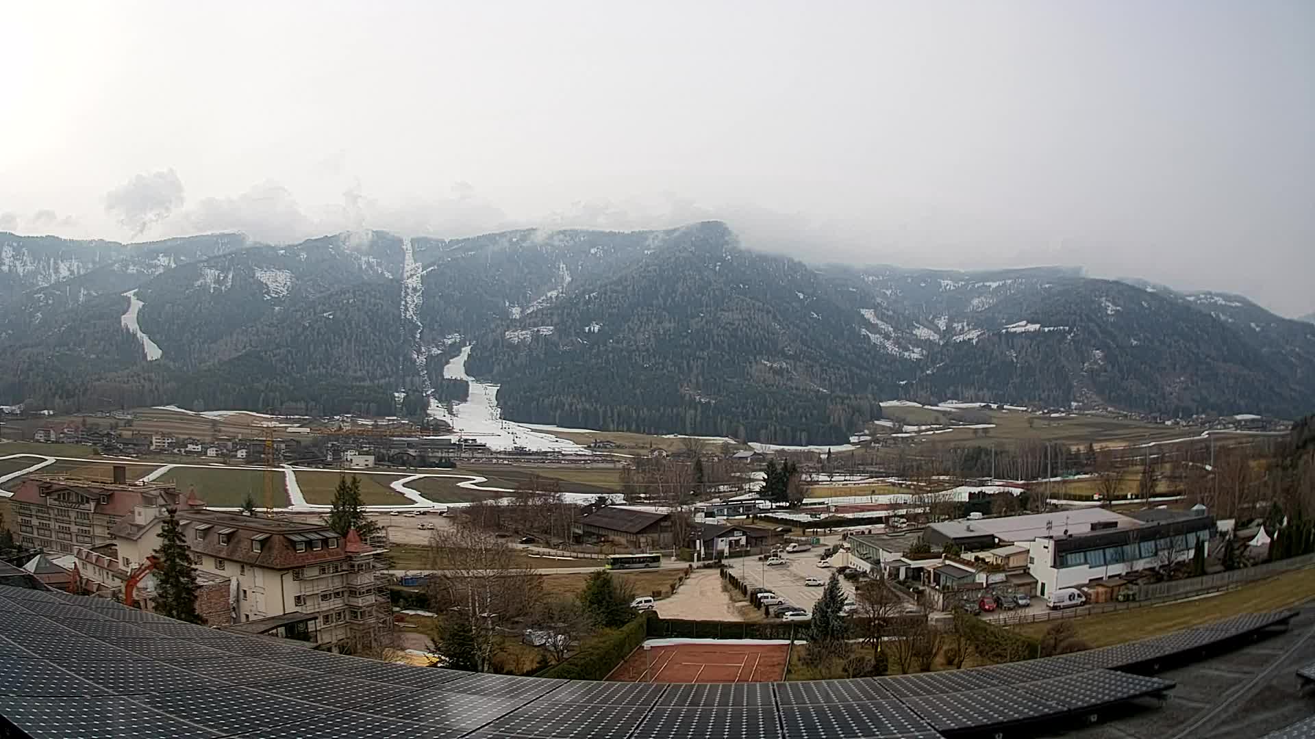 Web kamera Riscone | Hotel Olympia | Pogled na Kronplatz