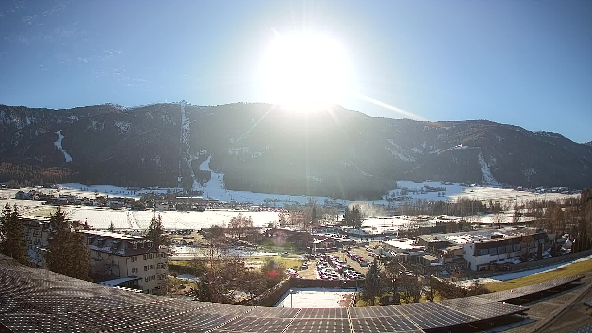 Web kamera Riscone | Hotel Olympia | Pogled na Kronplatz