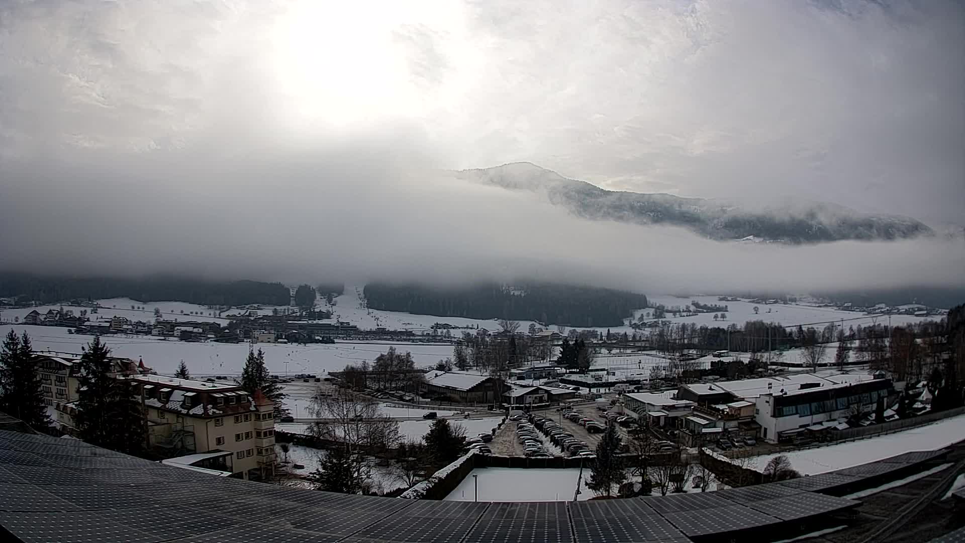 Web kamera Riscone | Hotel Olympia | Pogled na Kronplatz