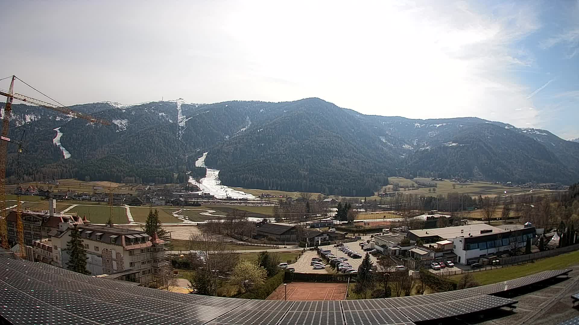 Web kamera Riscone | Hotel Olympia | Pogled na Kronplatz
