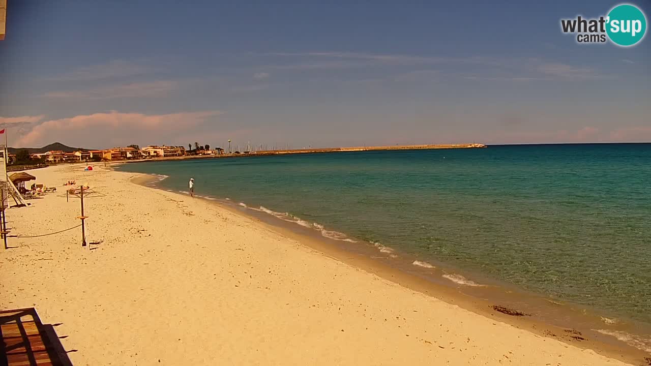 Spletna kamera v živo Plaža La Caletta – Budoni – Sardinija – Italija