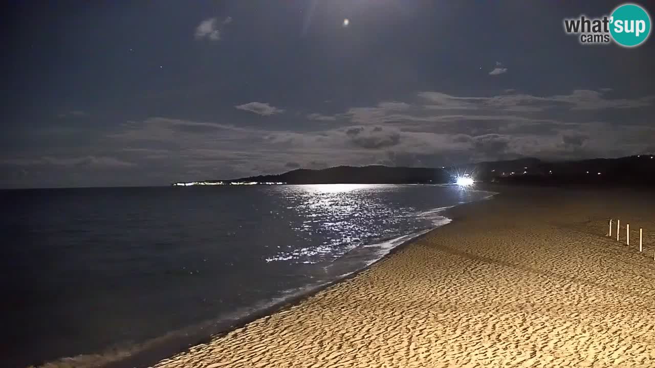 Spletna kamera v živo Plaža La Caletta – Budoni – Sardinija – Italija
