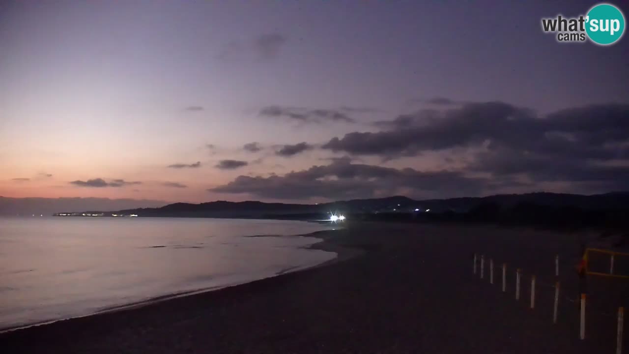 Spletna kamera v živo Plaža La Caletta – Budoni – Sardinija – Italija