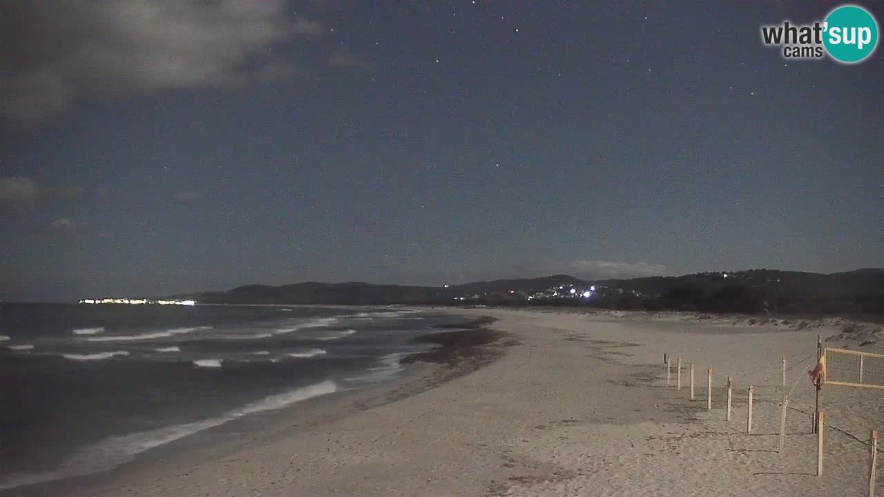 Spletna kamera v živo Plaža La Caletta – Budoni – Sardinija – Italija